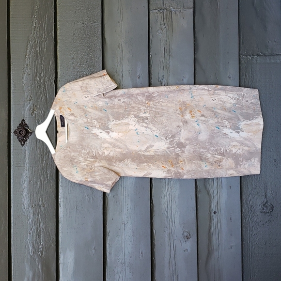 Piazza Sempione Abstract Print Shift Dress sz 38/4 Women's - Picture 4 of 12